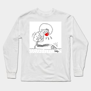 white clown Long Sleeve T-Shirt